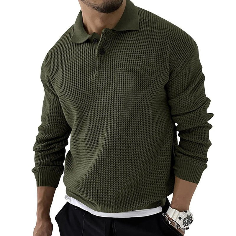Demetrius Men's Classic Long-Sleeve Polo Sweater