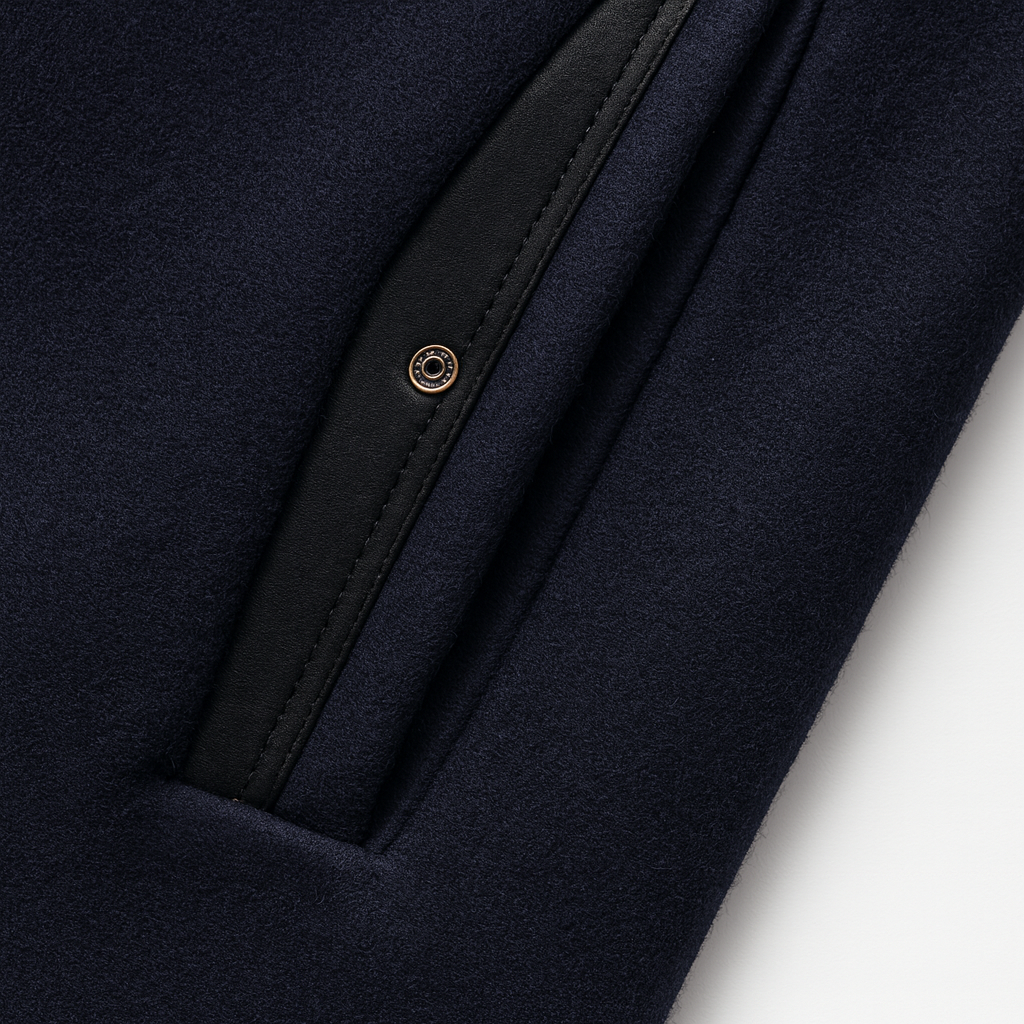 Tom | Men's Colourblock Wool Overcoat for Winter