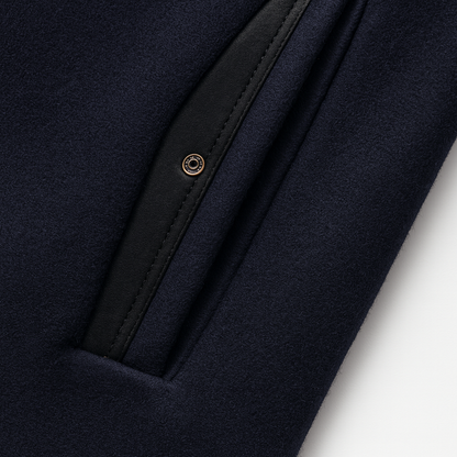 Tom | Men's Colourblock Wool Overcoat for Winter