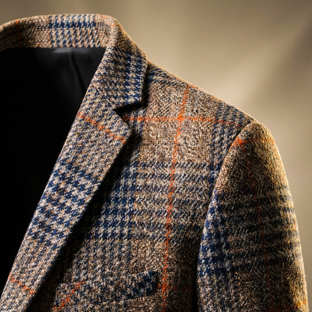 Oscar | Men's Classic Houndstooth Wool Blazer