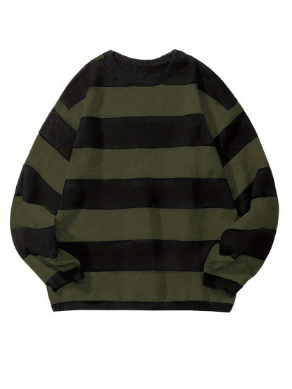 Matthew | Men's Striped Knit Pullover Jumper for Winter