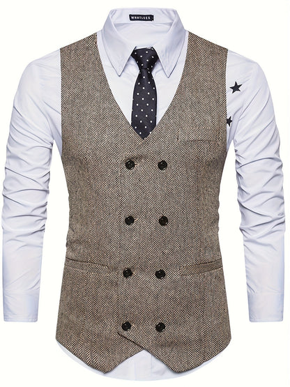 Benjamin | Men's V-Neck Waistcoat