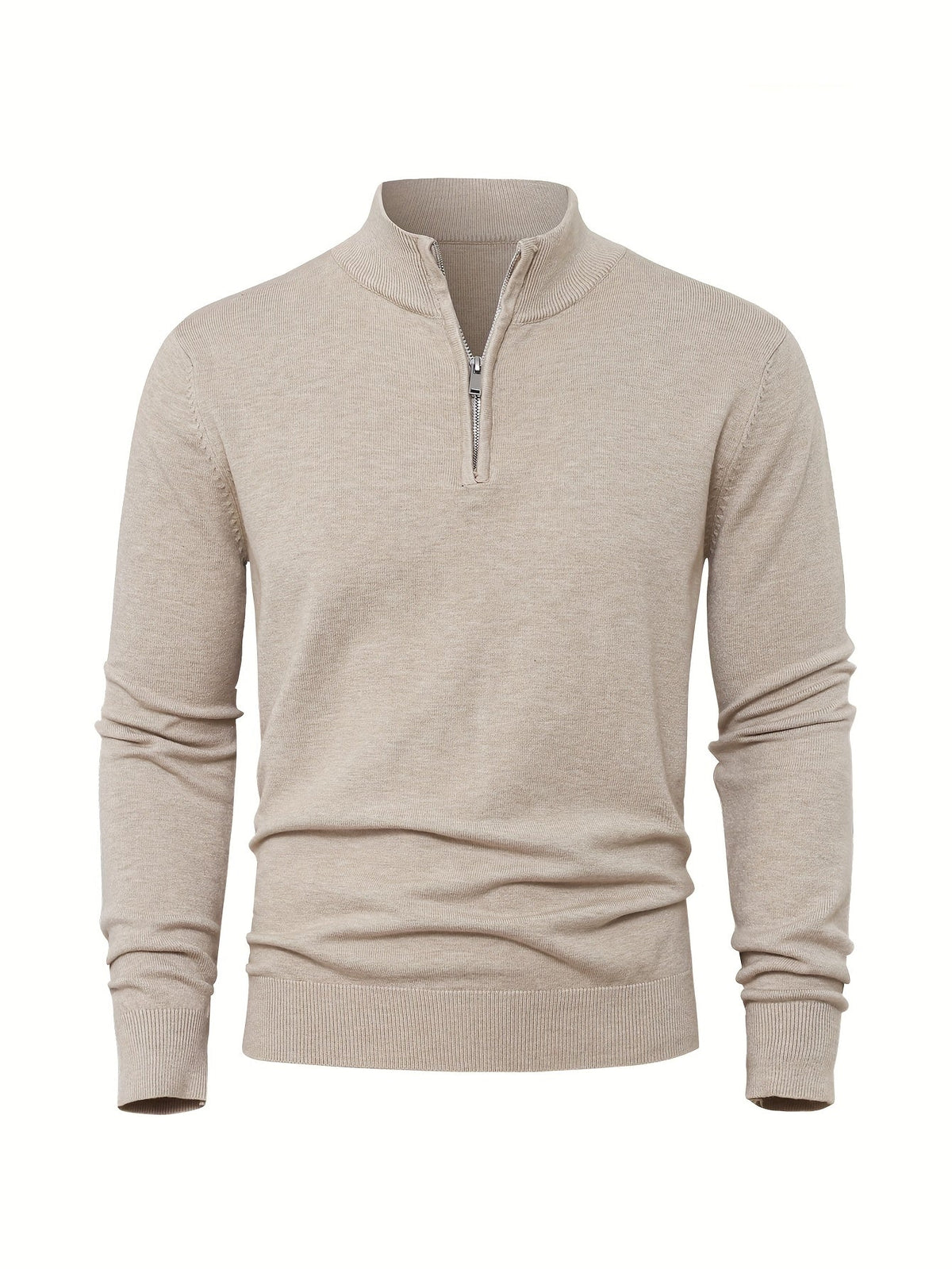Thomas | Men's High-Neck Zip-Up Jumper for Winter