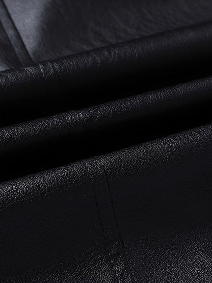 Daniel | Men's Premium PU Leather Zip-Up Bomber Jacket