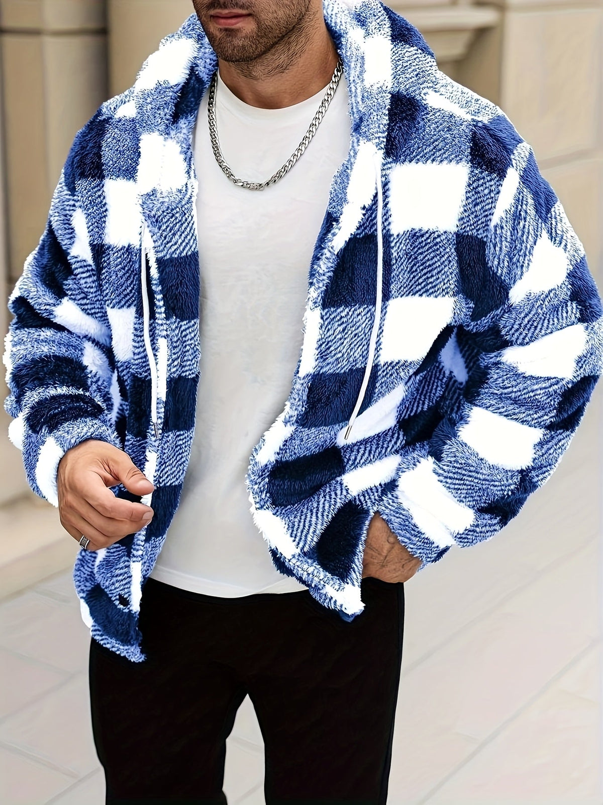 Nathan | Men's Stylish Colourblock Hooded Jacket