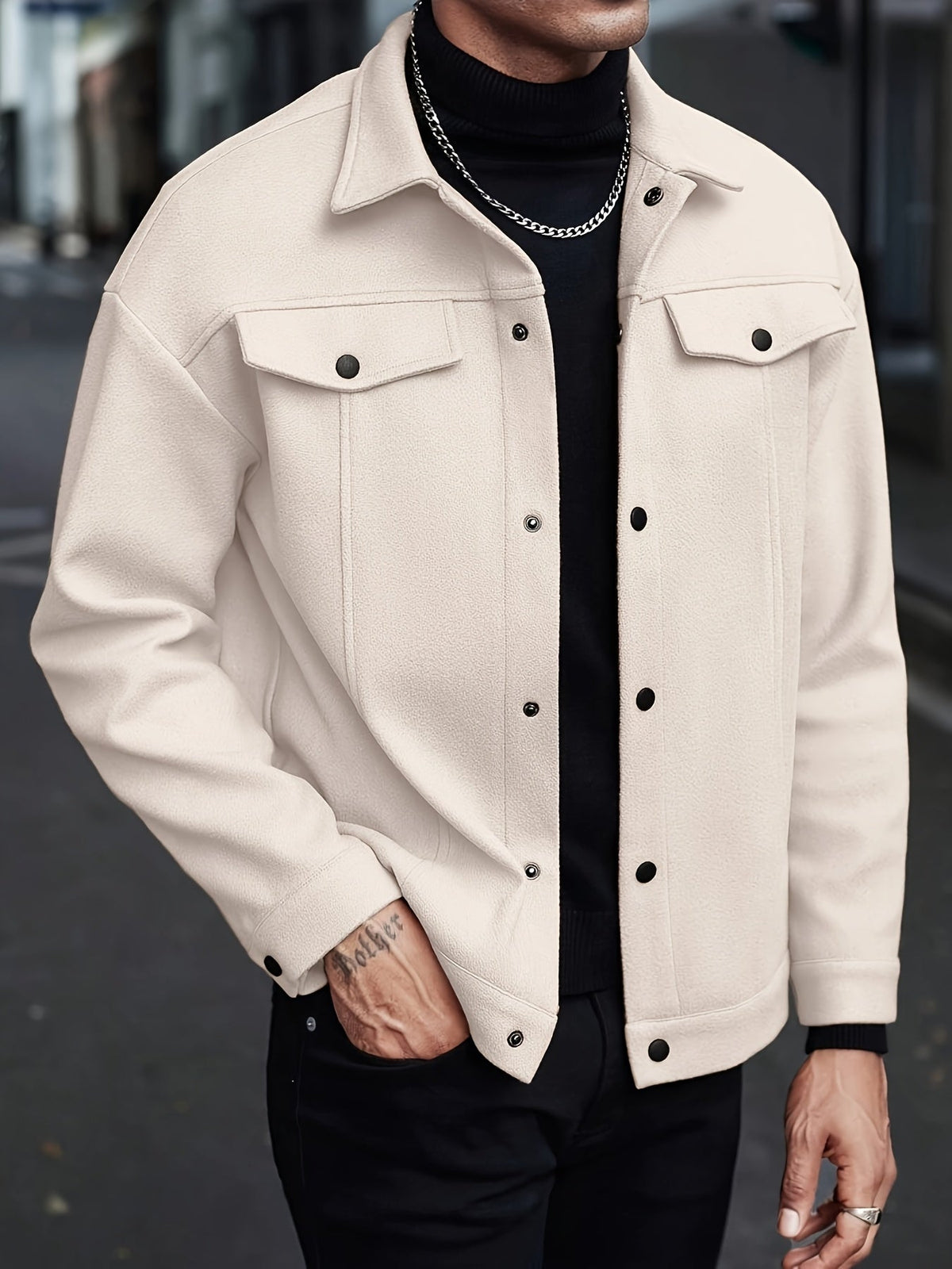 Aaron | Men's Stylish Button-Front Jacket