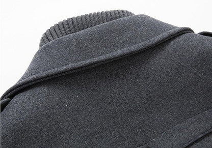 Randall | Men's Classic Double-Breasted Pea Coat for Winter