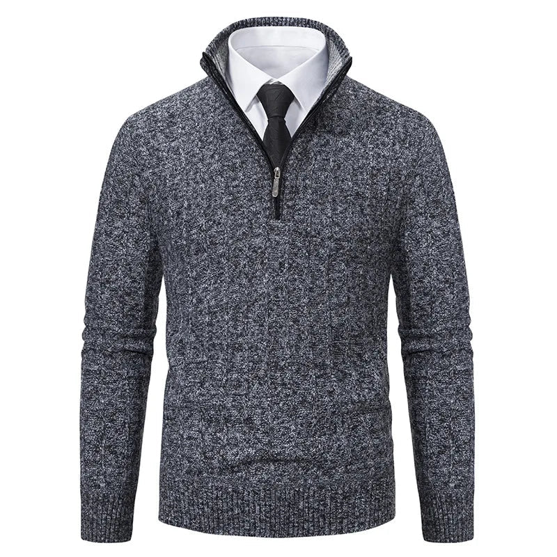 Dawson | Men's Cable Knit Quarter-Zip Jumper for Winter