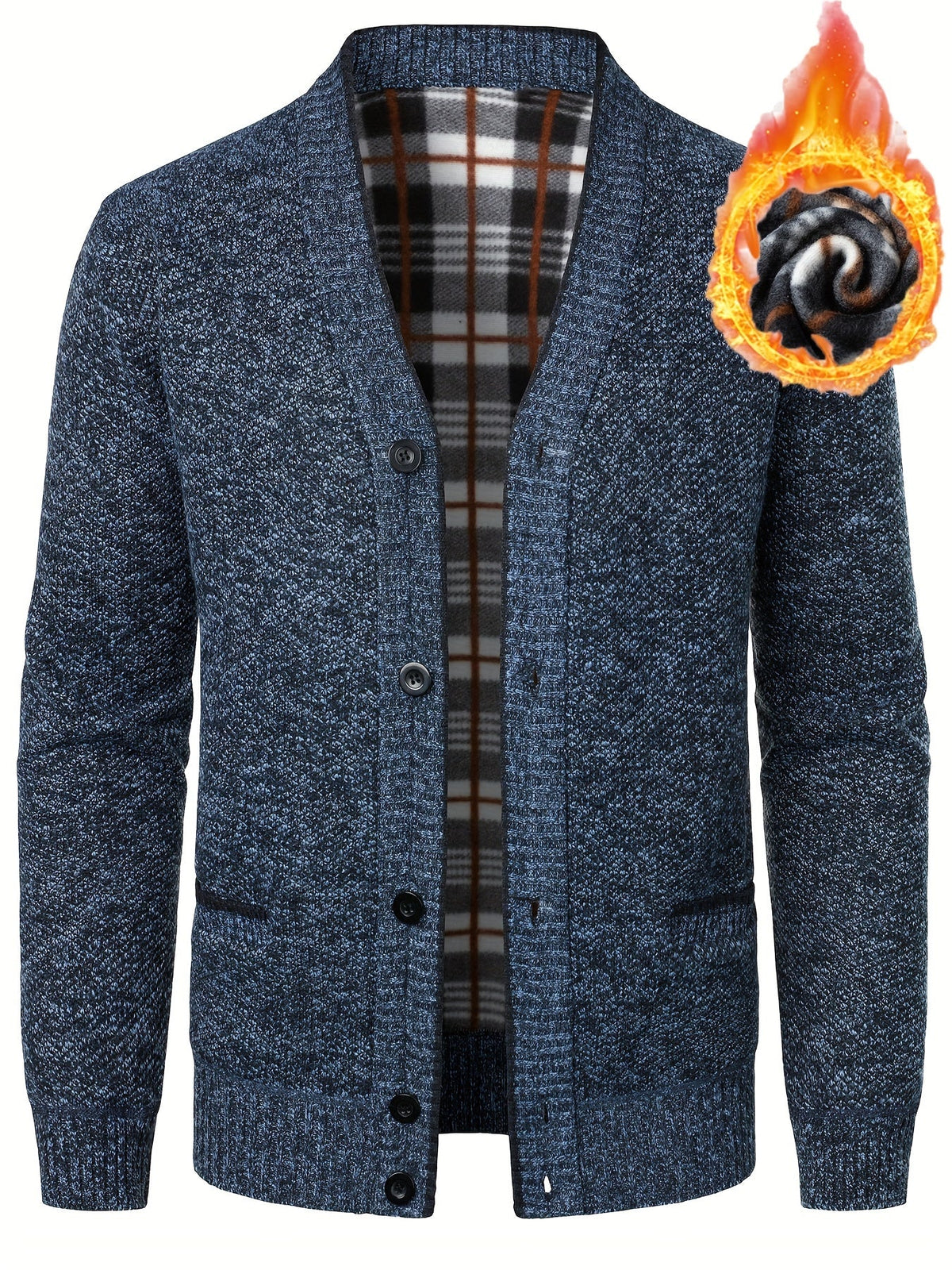 Matthew | Men's Cosy Fleece-Knit Cardigan for Winter