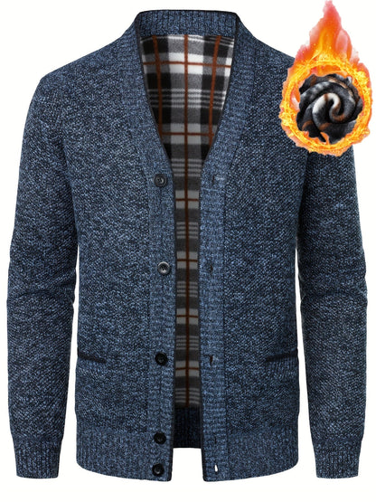Matthew | Men's Cosy Fleece-Knit Cardigan for Winter