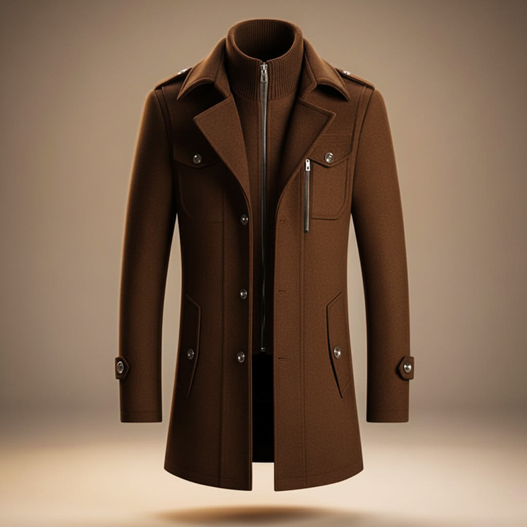 Callum | Pure Virgin Wool Coat for Winter