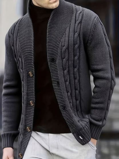Charlie | Men's Classic Cable-Knit Pullover Jumper for Winter