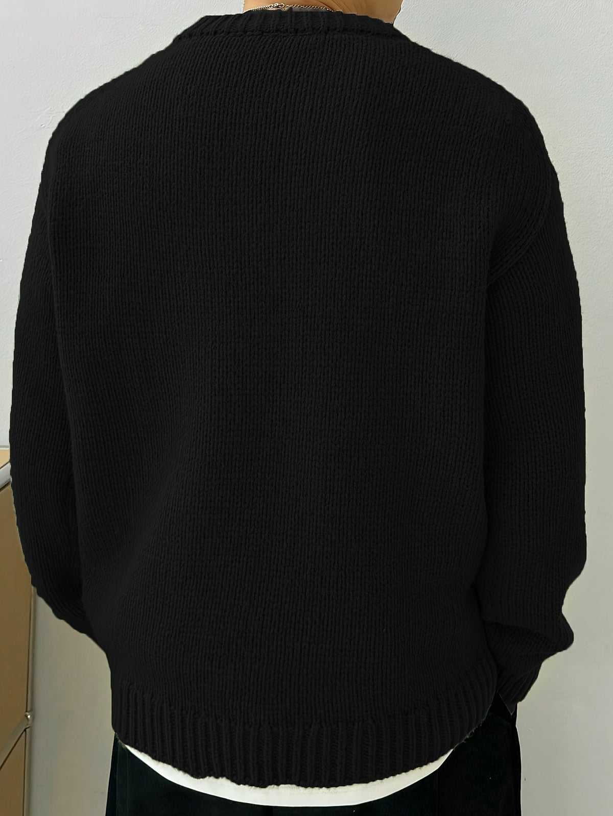 Quentin | Men's Solid-Knit Crewneck Jumper for Winter