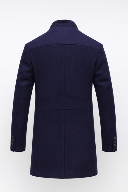 Tom | Men's Colourblock Wool Overcoat for Winter
