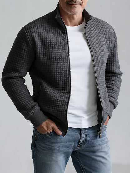 Leo | Men's Textured Waffle-Knit Jacket for Winter