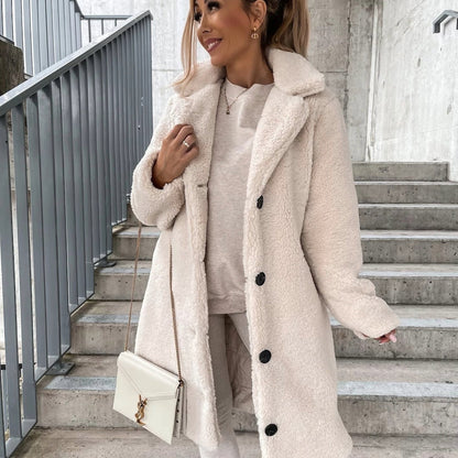 Doris | Women's Cosy Oversized Teddy Long Coat for Winter