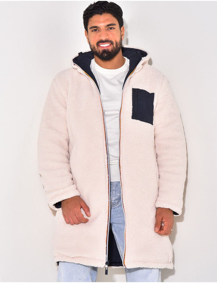 Ryan | Men's Long Warm Reversible Coat for Winter
