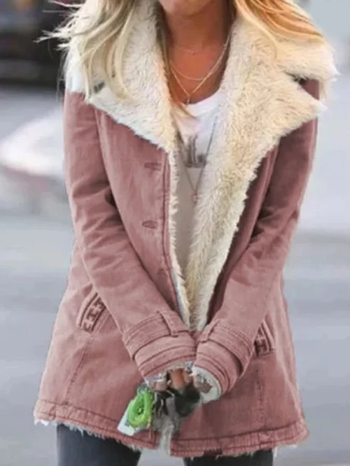 Loretta | Women's Stylish Button-Front Mid-Length Jacket