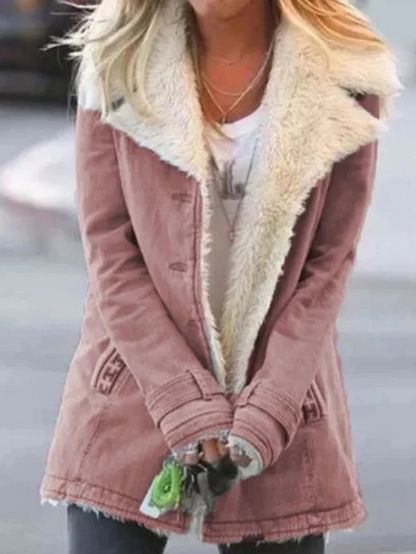 Loretta | Women's Stylish Button-Front Mid-Length Jacket