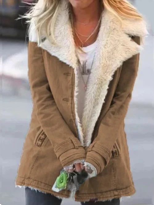 Loretta | Women's Stylish Button-Front Mid-Length Jacket