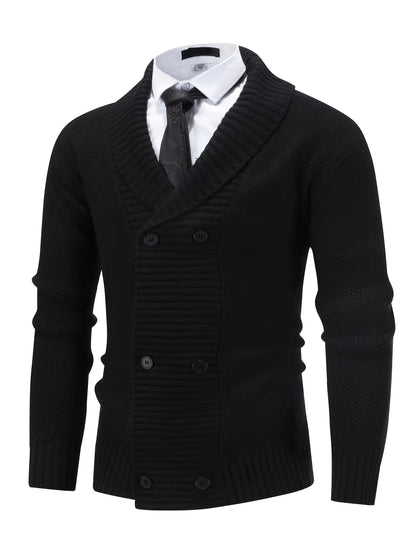 Quentin | Men's Ribbed Knit Cardigan for Winter