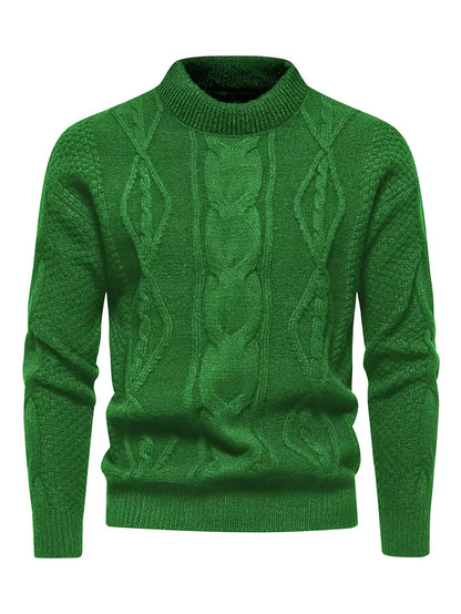 Finley | Men's Classic Cable-Knit Crew Neck Jumper for Winter
