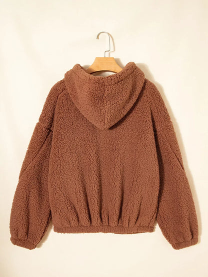 Marjorie | Women's Cosy Relaxed-Fit Teddy Zip-Up Jacket for Winter