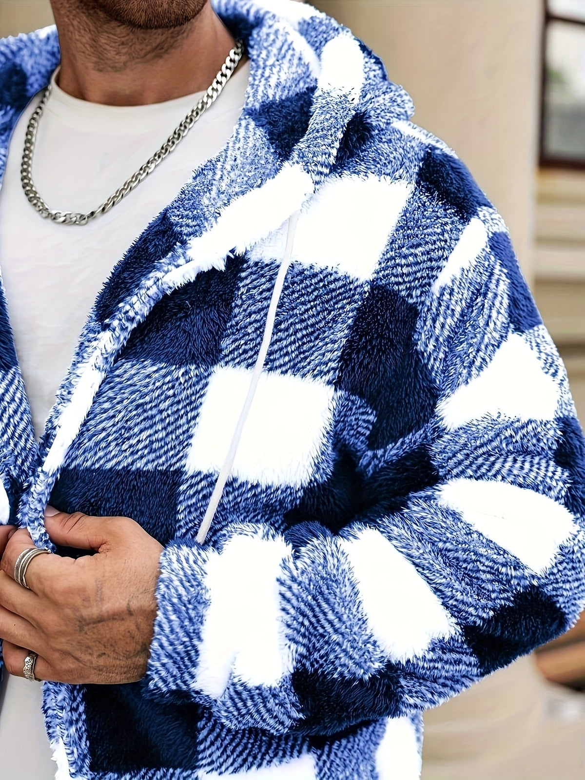 Nathan | Men's Stylish Colourblock Hooded Jacket