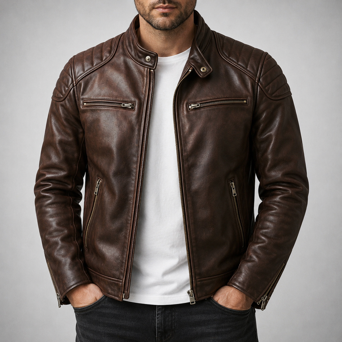 Samuel | Men's Rugged Motorcycle Jacket