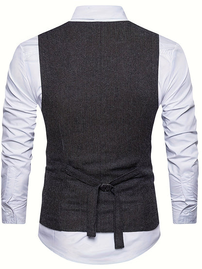 Benjamin | Men's V-Neck Waistcoat