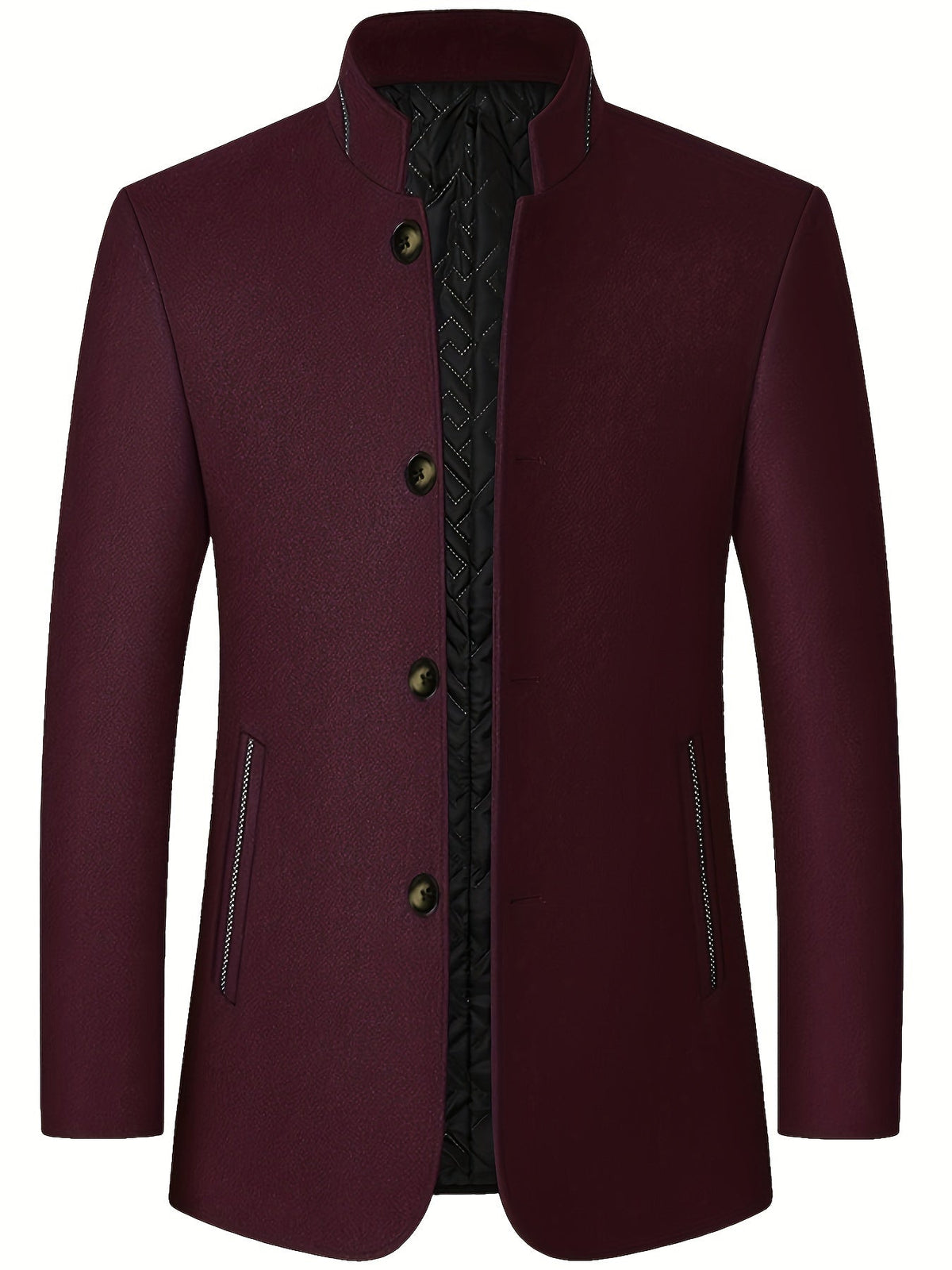 Jack | Men's Stand-Collar Tweed Jacket