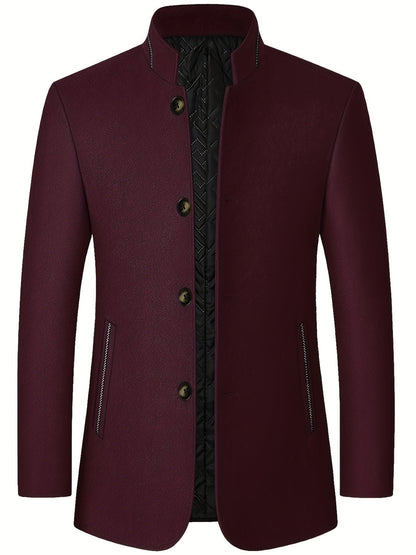 Jack | Men's Stand-Collar Tweed Jacket