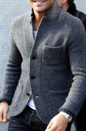 Edward | Men's Casual Button-Down Jacket for Winter