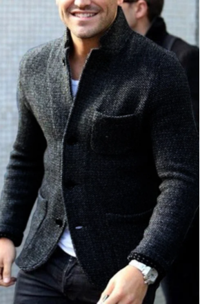 Edward | Men's Casual Button-Down Jacket for Winter