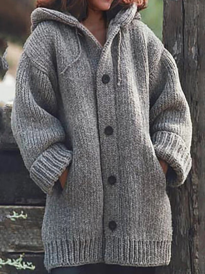 Esme | Women's Cosy Oversized Hooded Knit Cardigan for Winter