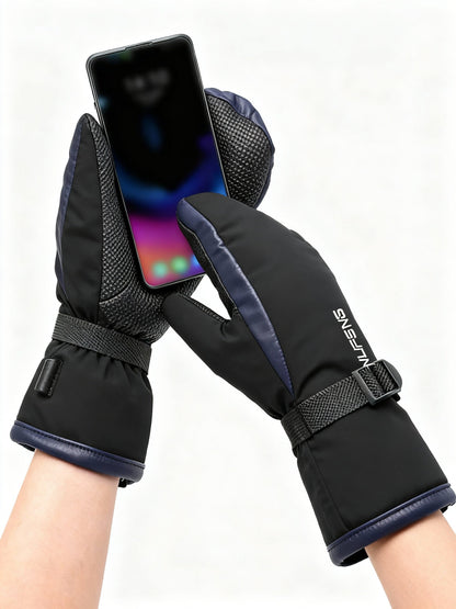 Electric Heated Gloves – Dual-Sided Heating, 10,000mAh USB Rechargeable, Waterproof for Skiing, Motorcycling & Outdoor Adventures