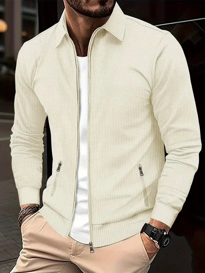 Alexander | Men's Stand-Collar Full-Zip Cardigan for Winter