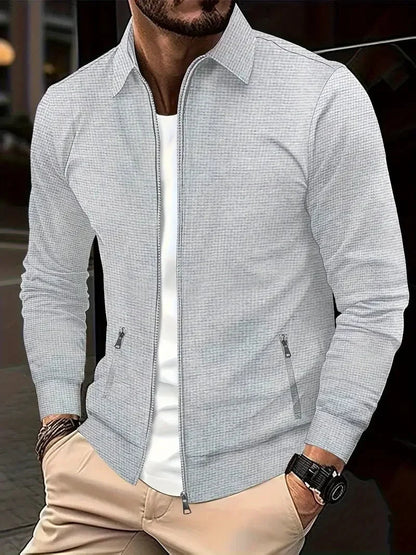 Alexander | Men's Stand-Collar Full-Zip Cardigan for Winter