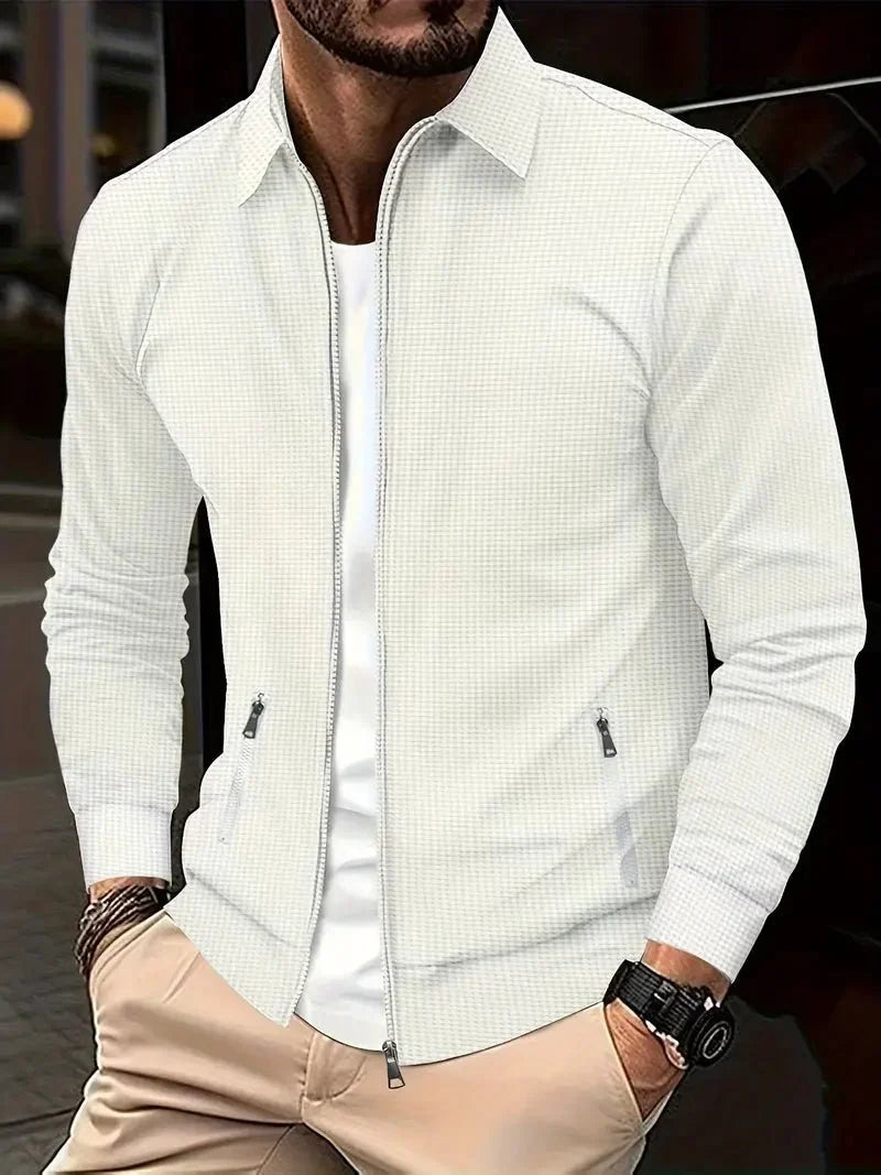 Alexander | Men's Stand-Collar Full-Zip Cardigan for Winter