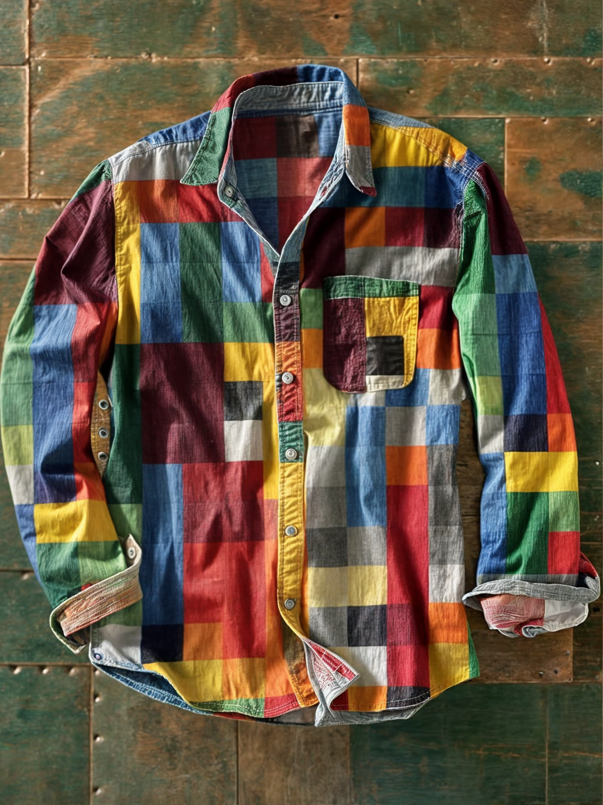 Leo | Patchwork Knit Jumper for Winter