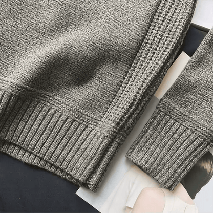 Floyd | Men's Crew Neck Jumper with Elbow Patches for Winter