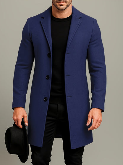 Oscar | Men's Mid-Length Tweed Coat for Winter