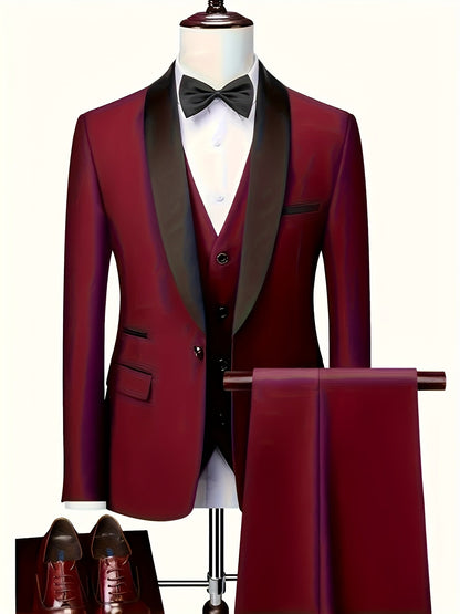 James | Men's Elegant Shawl Suit Set