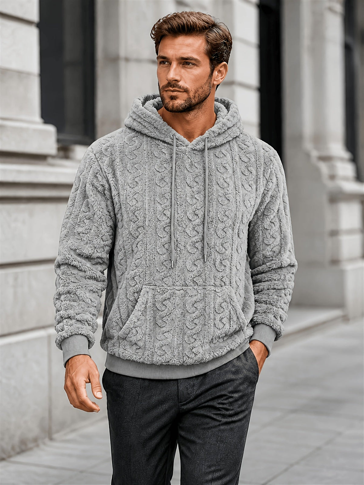 Harvey | Men's Stylish Zip-Up Stripe Hoodie for Winter