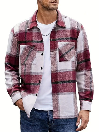Theo | Men's Stylish Plaid Shirt Jacket