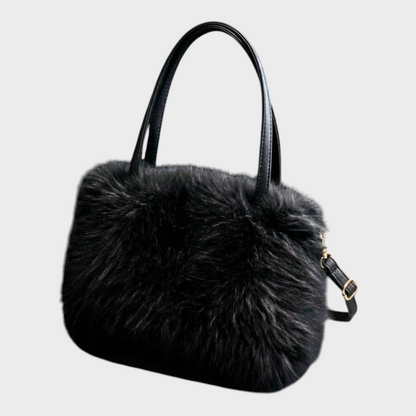 Iris | Women's Luxurious Fluffy Faux Fur Shoulder Bag