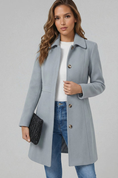 Cecile | Fitted A-Line Coat for Winter
