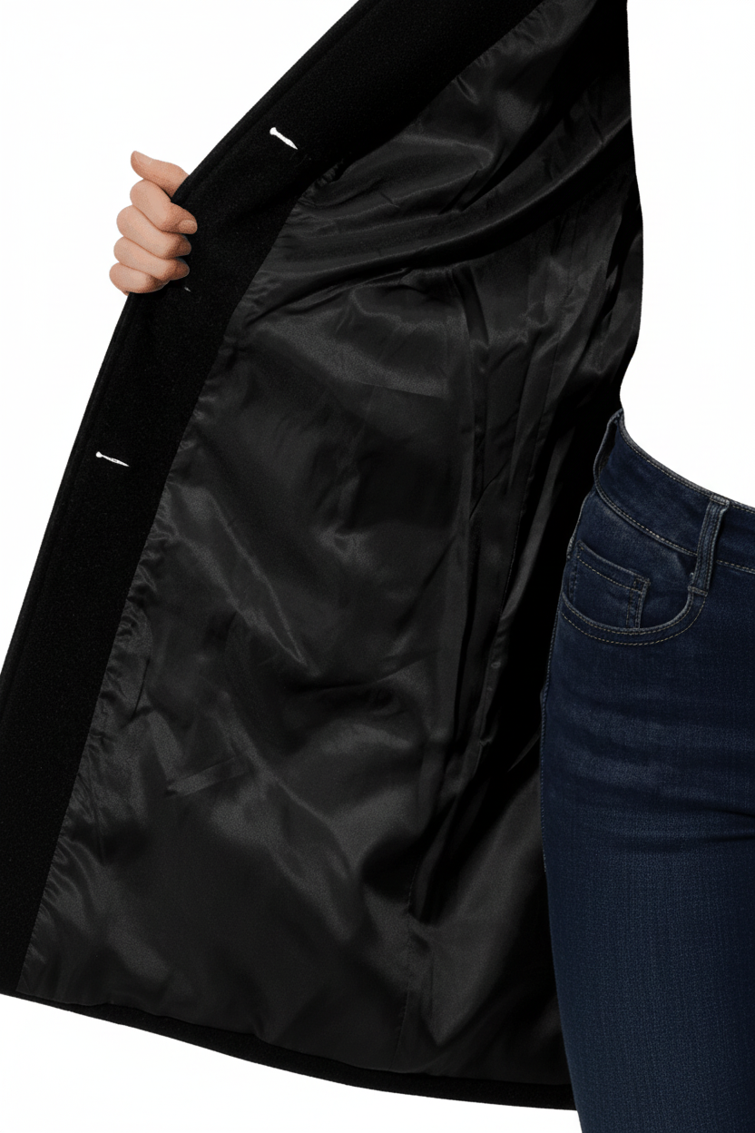 Cecile | Fitted A-Line Coat for Winter