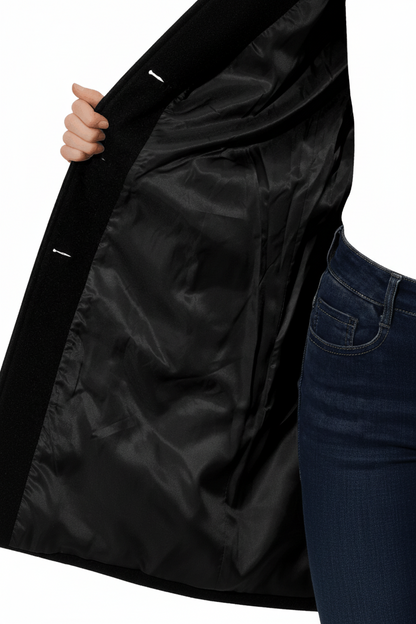 Cecile | Fitted A-Line Coat for Winter