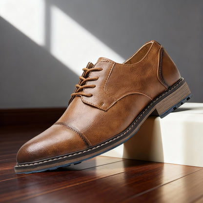 Milo | Classic Cap-Toe Derby Shoes